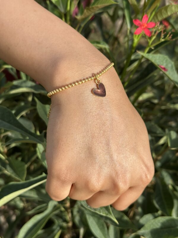 Black Bliss Heart Bracelet - Image 4