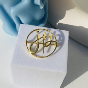 Couple Initial Brooch - Image 6