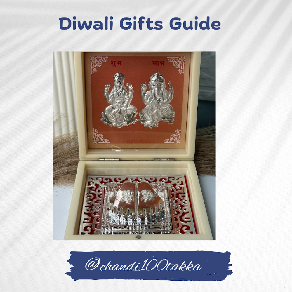 Lakshmi Ganesh Silver Paduka