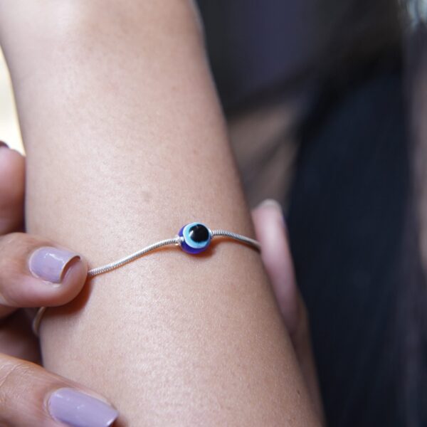 Evil Eye Snake Chain Bracelet - Image 2