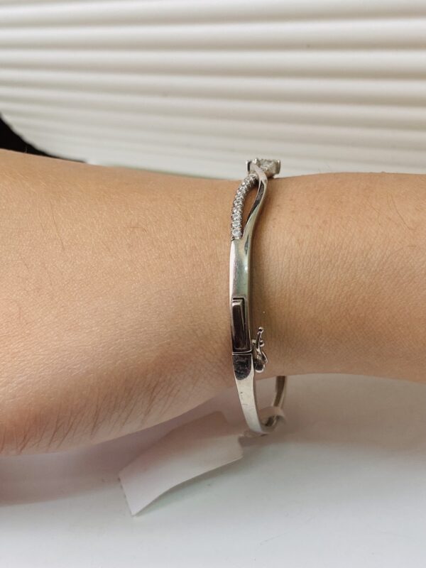Infinity Side lock Bangle - Image 2