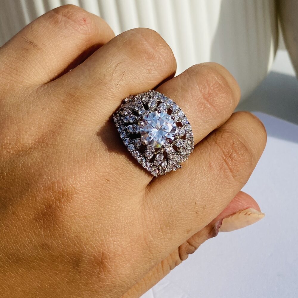 Queen Solitaire Ring