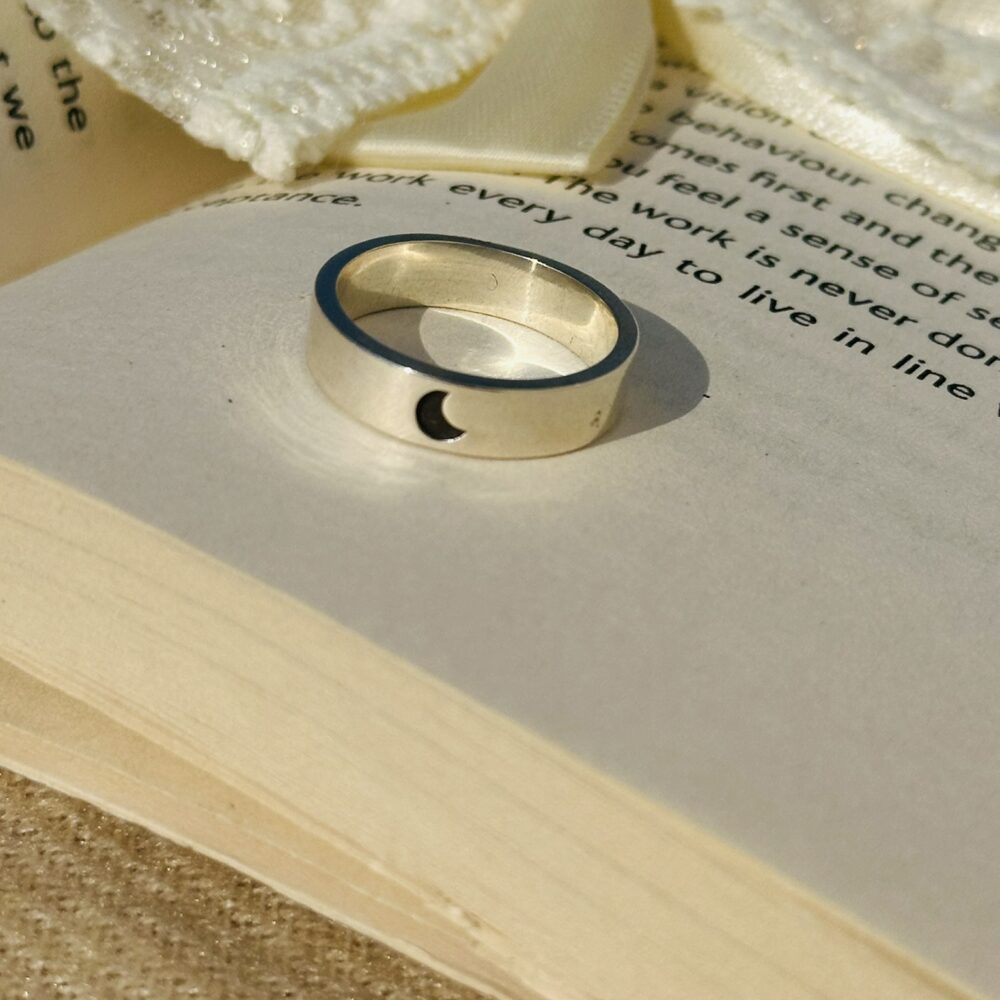 Silver crescent Band