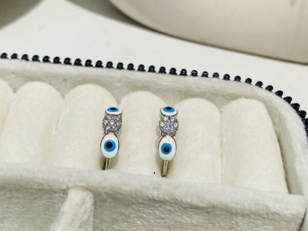 Evil Eye Hoops