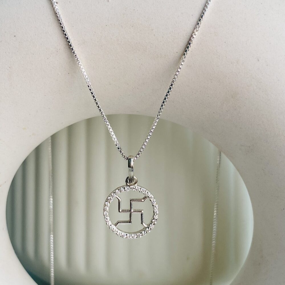 Swastik Glow Neckpiece
