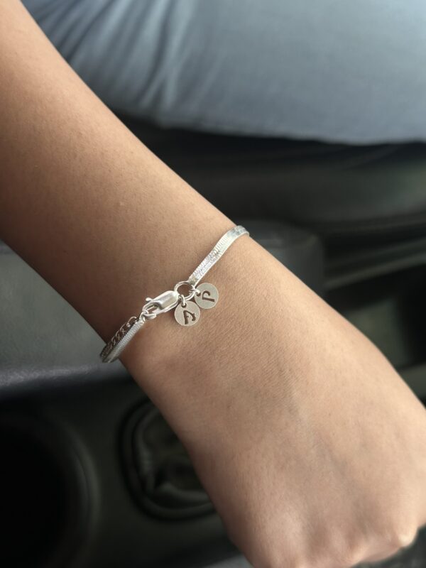 Initial Charm Unisex Bracelet - Image 8