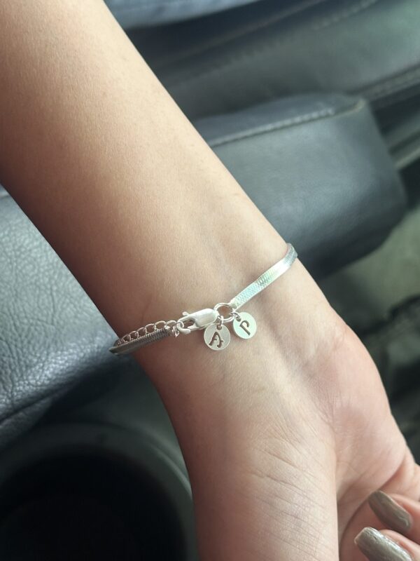 Initial Charm Unisex Bracelet - Image 7