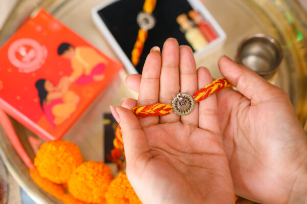 Dancing Peacock Rakhi - Image 3