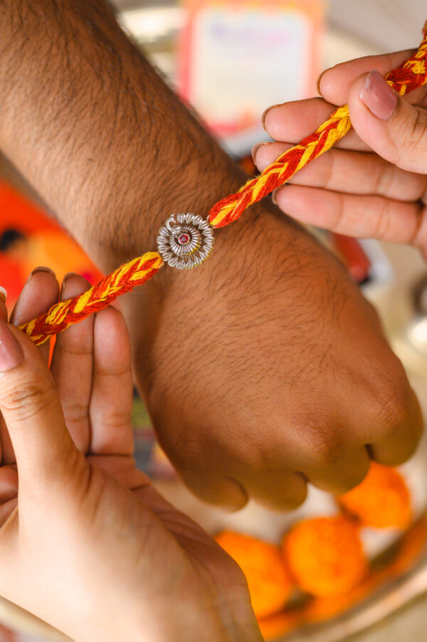 Dancing Peacock Rakhi