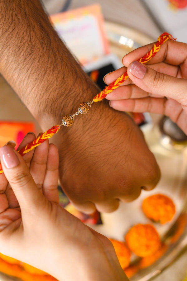 Double Rudraksha Rakhi
