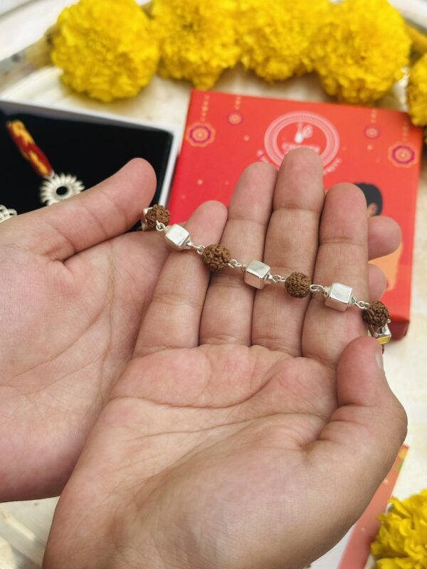 Rudraksha Square Bliss Bracelet - Image 2