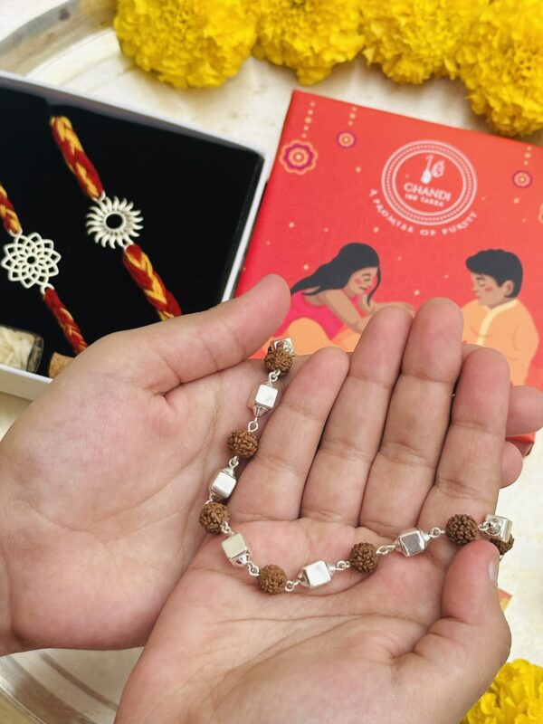 Rudraksha Square Bliss Bracelet