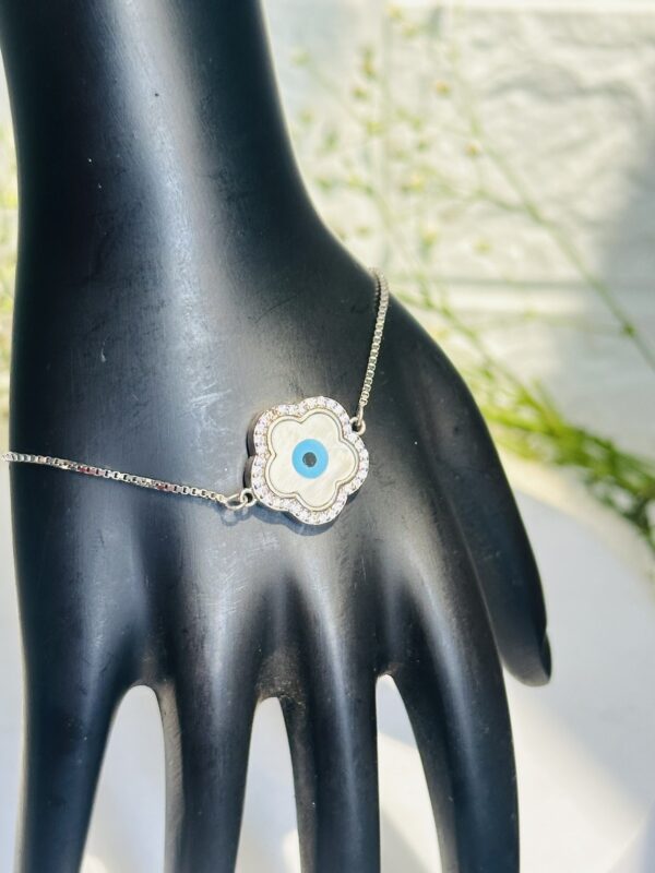 Floral Evileye Bracelet - Image 3